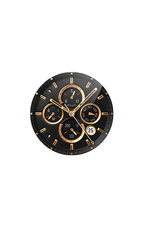 S4U Luxe realistic gold watch face